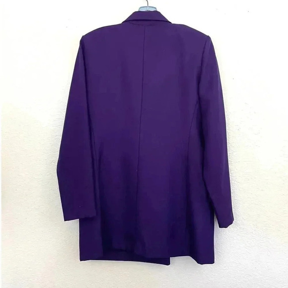 2 PC VTG Tower Hill Women's Purple Blazer Skirt Set Outfit MEDIUM Retro 1990s - Picture 2 of 14